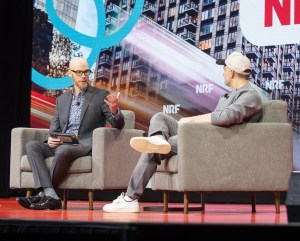 Christopher Zara, Fast Company News Director, and Gary Vaynerchuk at NRF 2026 in New York City.